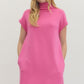 Jersey Mock Neck Mini