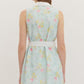 Floral Collared & Tie Tank Dress