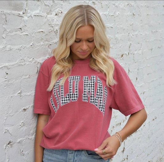 LULU MAC Houndstooth Tee