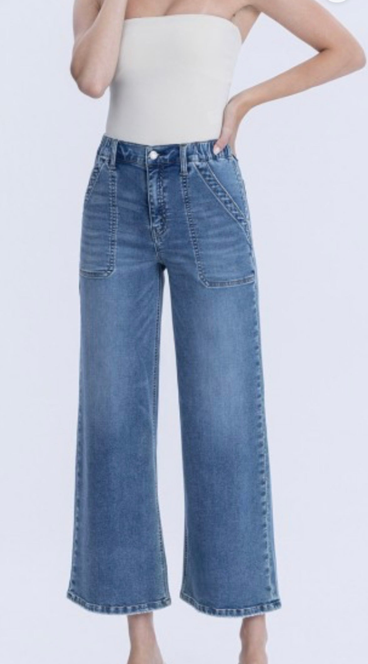 Vervet Baggy Ankle Cut Jeans