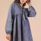 Chambray Collared Mini Dress