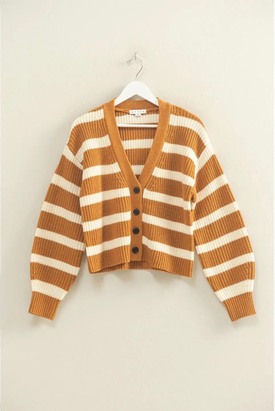 Cozy Fall Stripe Cardigan