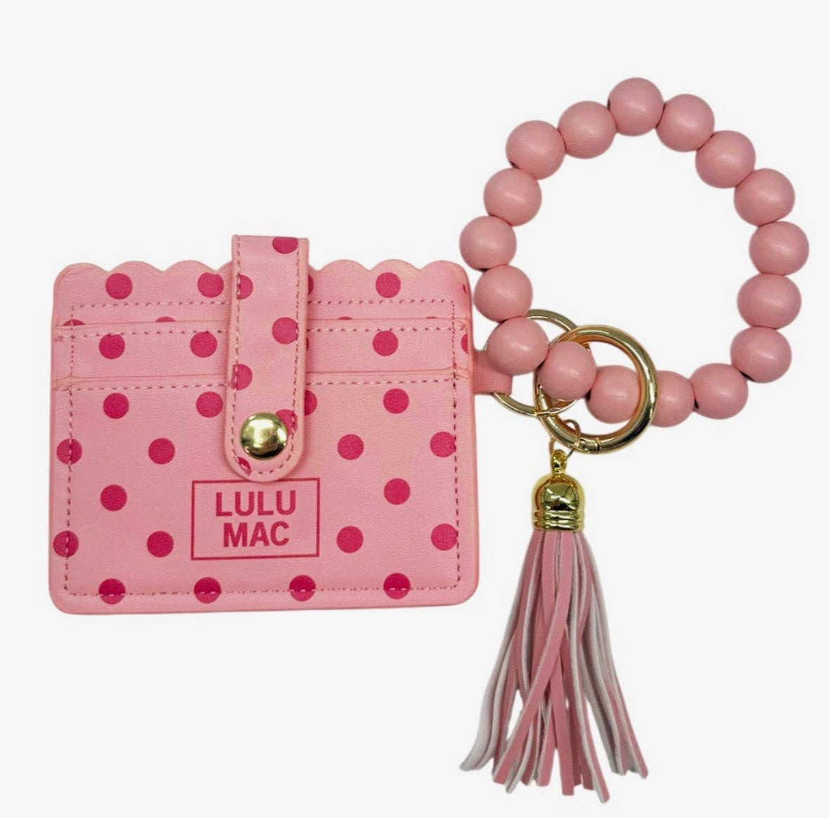 LULU MAC Polka Dot Wristlet