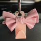 Pleather Bow Car Hanger