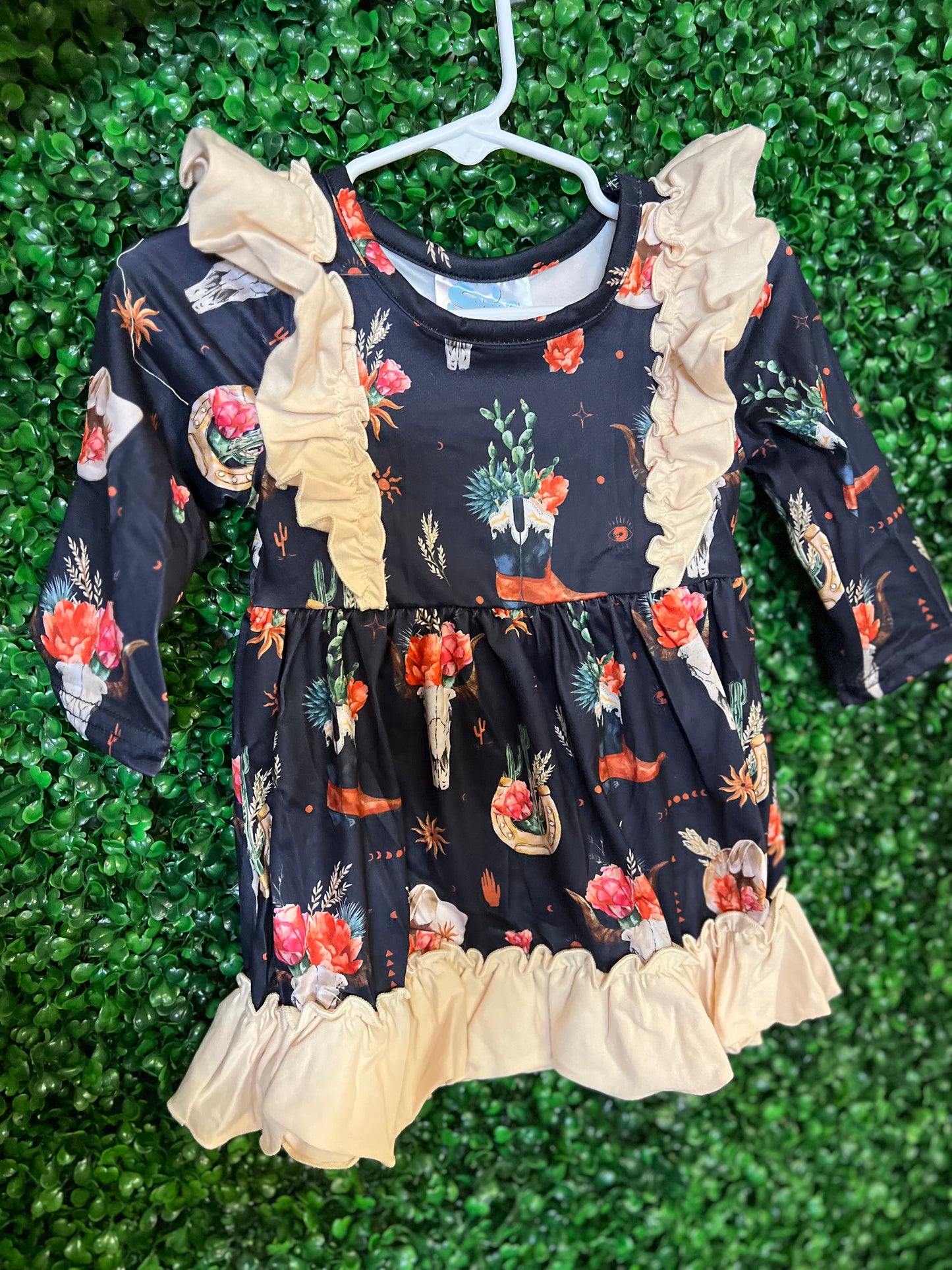 Kids Western Navy Dress