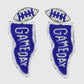 Game Day Beaded Flag Statement Earrings