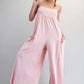 Powder Pink Wide Leg Jumpsuit