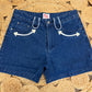 Denim Western Shorts