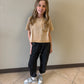 Girls Washed Raw Edge Pocket Tee