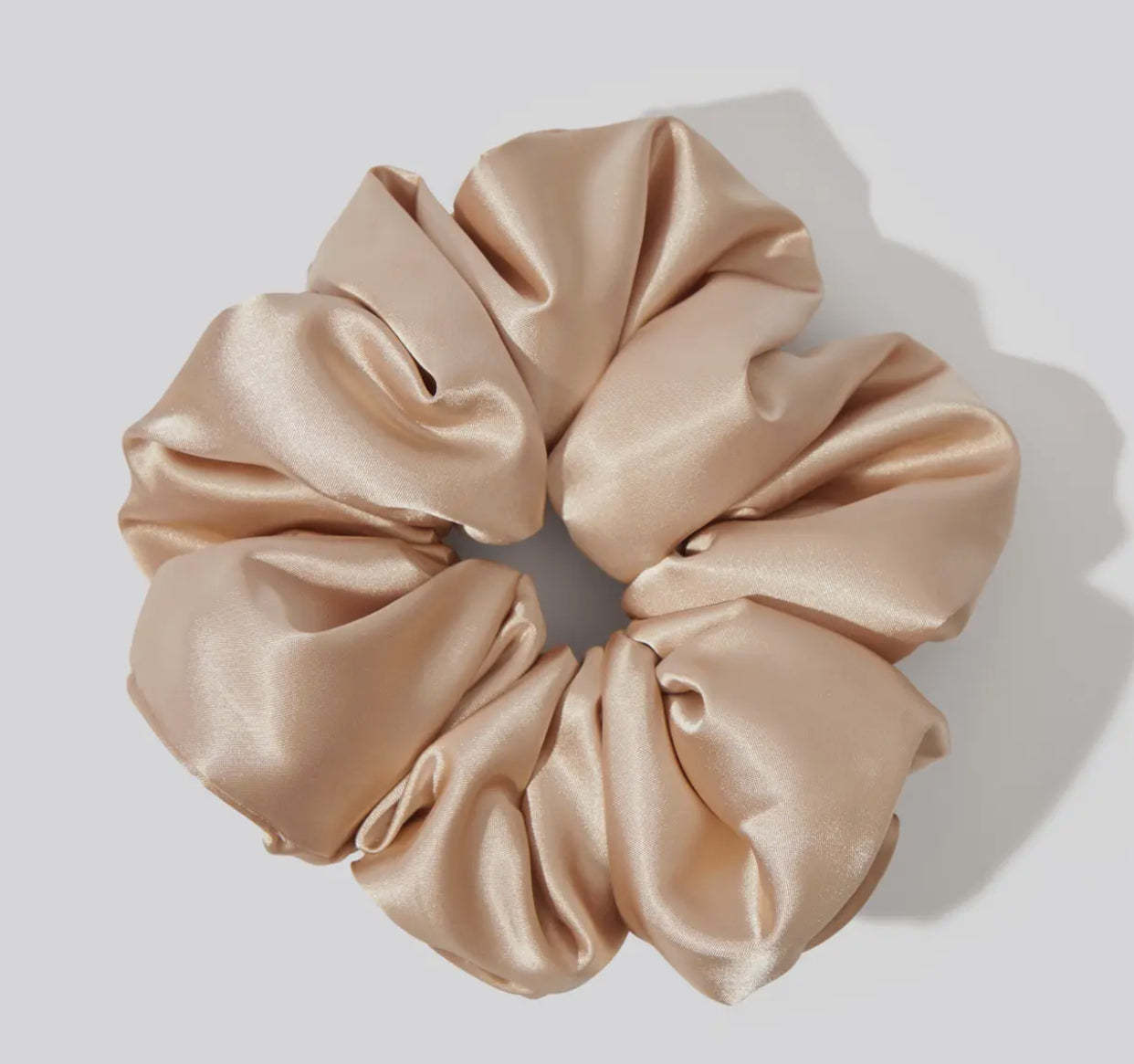 Champagne Cloud 9 Satin Pillow Scrunchie