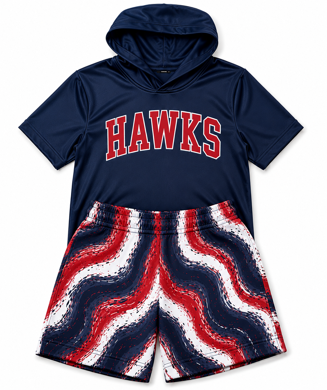 KIDS- custom hoodie & shorts set (team name)
