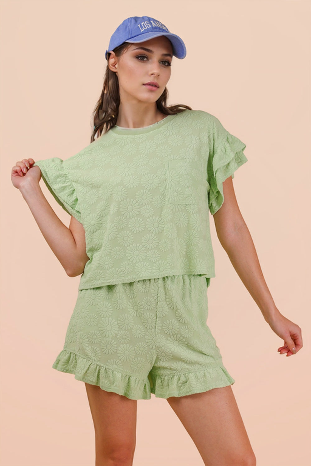 Daisy Ruffle Short Set