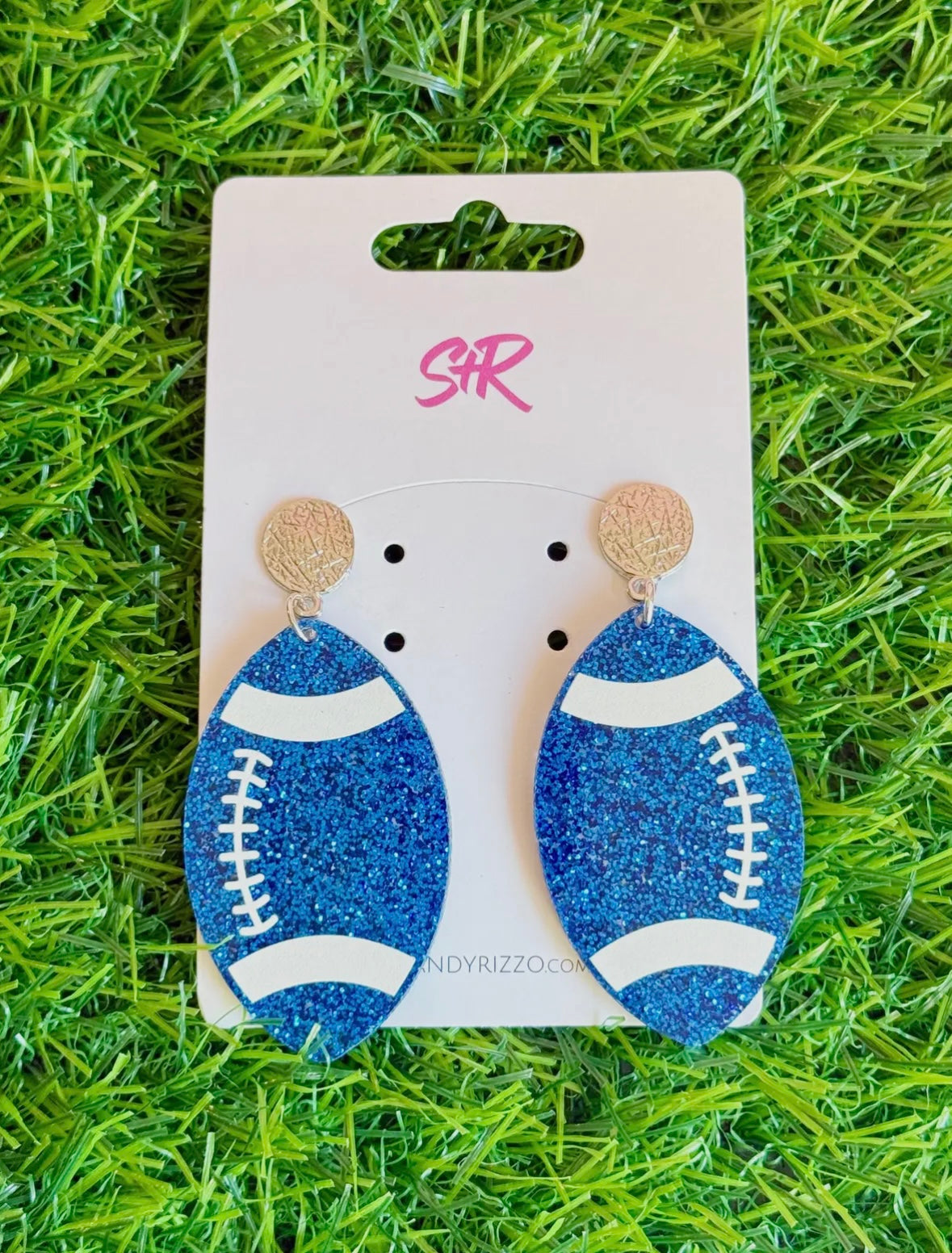 Glitzy Game Day Statement Earrings