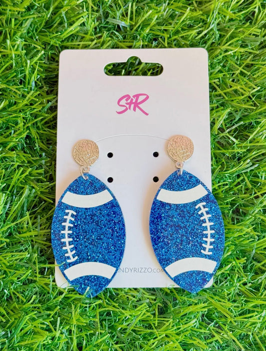 Glitzy Game Day Statement Earrings