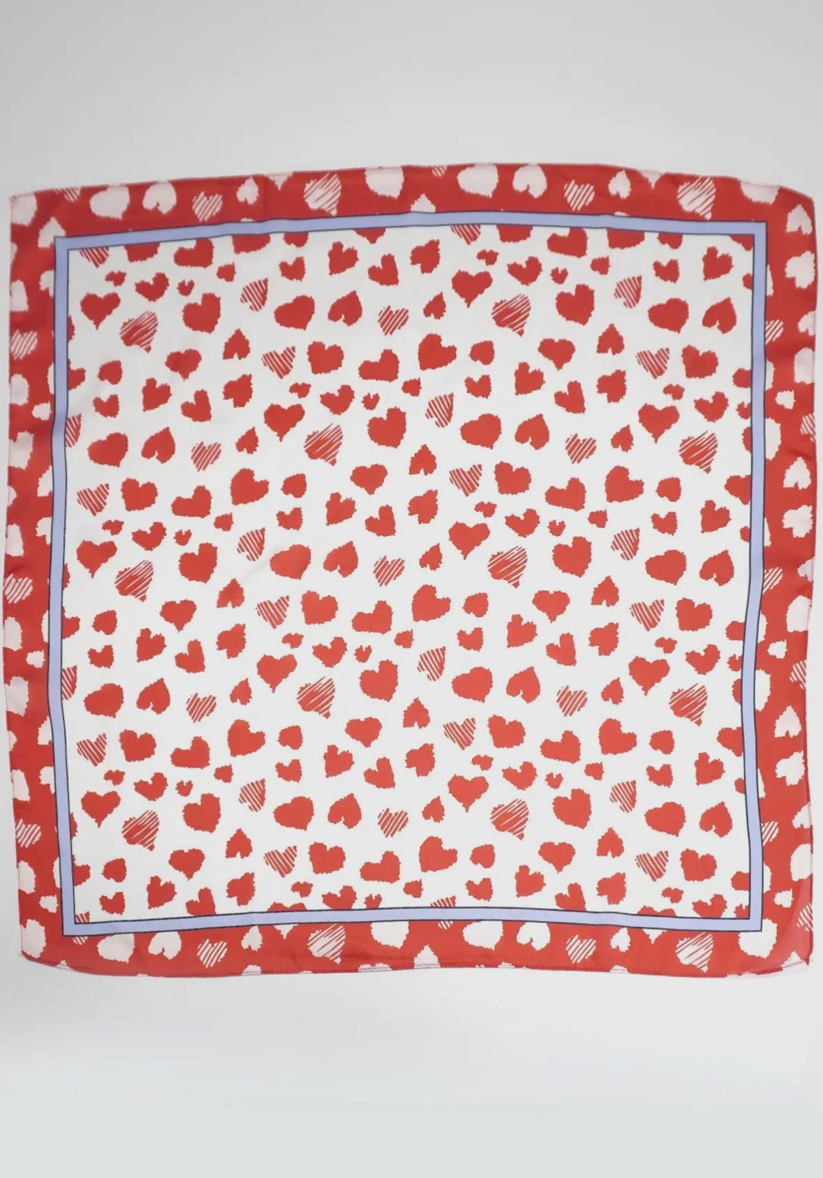 Silk Valentine Bandana Scarf
