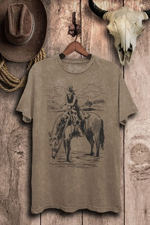 Wild West Cowgirl Graphic Top