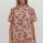 ENTRO maroon floral dress