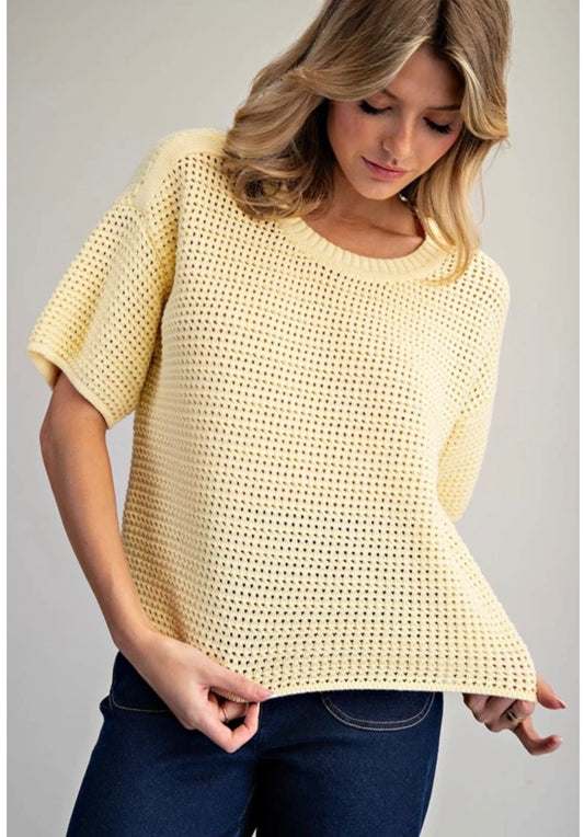 Banana Knit Top