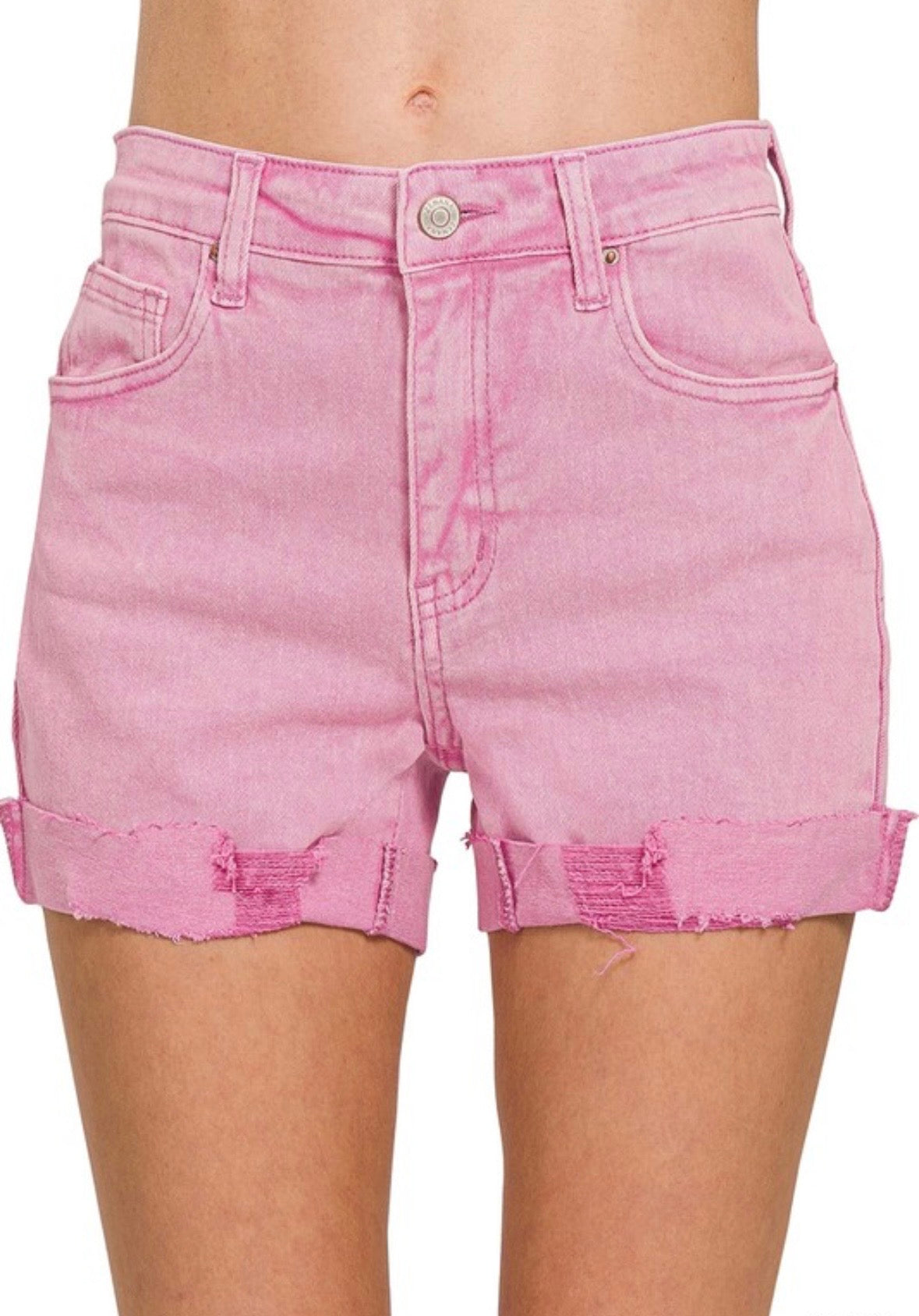 Colored Cuff Shorts