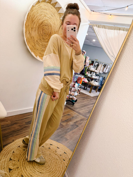 Weekend Stripe Lounge Set