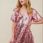 Big Sequin V-Neck Mini Dress
