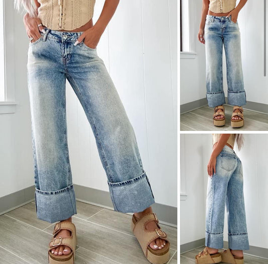 Cutest rolled jeans