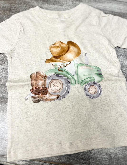 Hat and tractor T-shirt