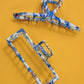 Vintage Toile Pattern Porcelain Claw Clip