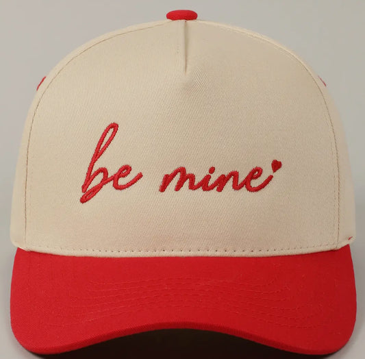 Be Mine Embroidered Two-Tone Hat