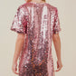 Big Sequin V-Neck Mini Dress