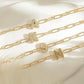 Bubble initial bracelets