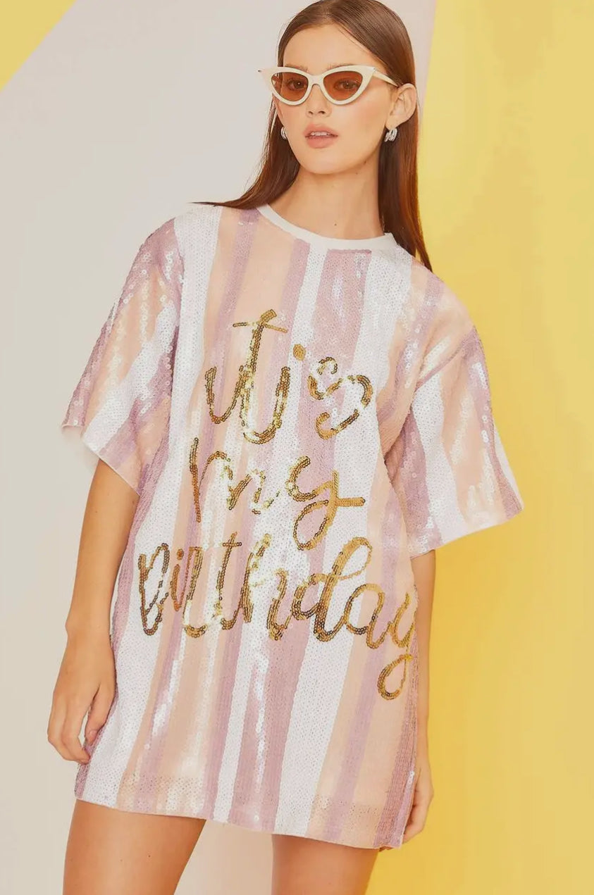 It’s My Birthday Sequin Dress
