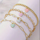 Heart Charm Multi Layer Chain Bracelet