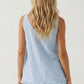 Ruffle Detail Button Tank