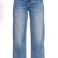 Straight Raw Hem Pants
