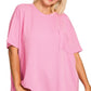 Plus Ribbed Pocket Tee
