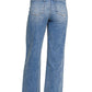 Straight Raw Hem Pants