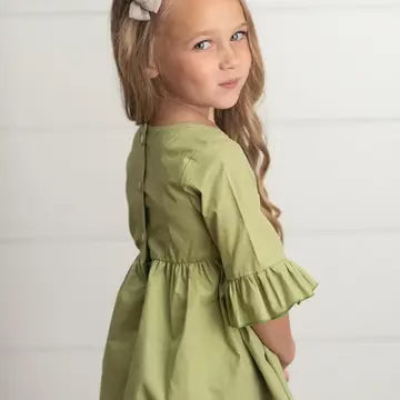 Kids sage green fall shirt