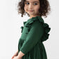 Kids spruce ruffle twirl dress