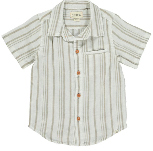 Kids, Newport beige striped shirt