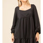 Flowy Black Party Dress