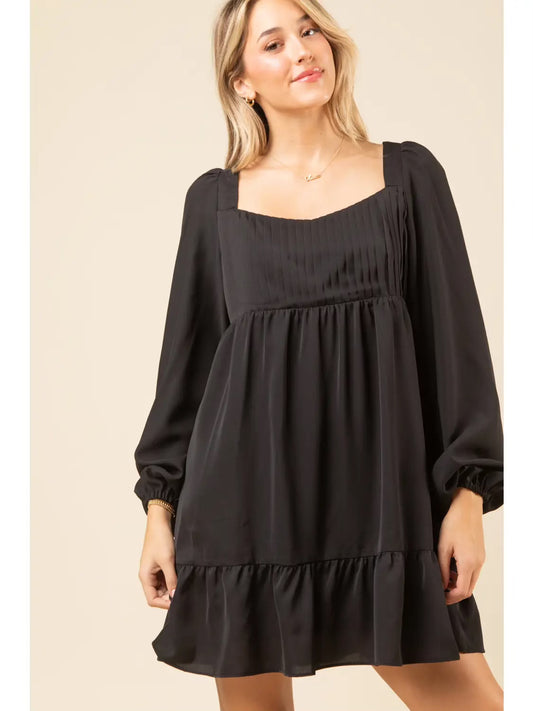 Flowy Black Party Dress