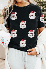 Sequin Santa T-Shirt