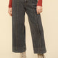 Front Seam Cuffed Denim Jean