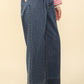 Front Seam Cuffed Denim Jean