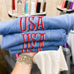 USA embroidered pocket tee