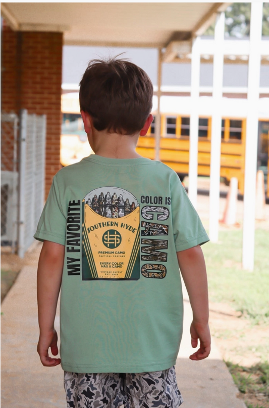 KIDS- Camo is my favorite color tee