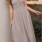 Smocked Gingham Tiered Sleeveless Midi Dress