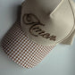 GINGHAM AMEN TRUCKER HAT