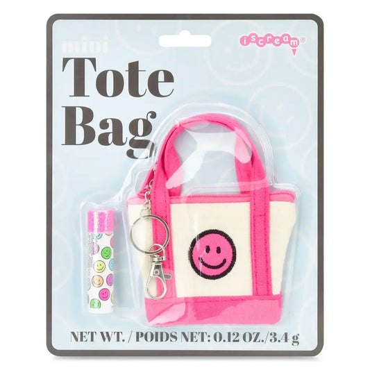 KIDS- Mini Tote Bag Lip Balm Key Chain Set